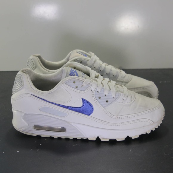 Nike Shoes - Nike Air Max 90 Low Summit White Blue Women's Sneakers 004770 Size 7.5 Womens